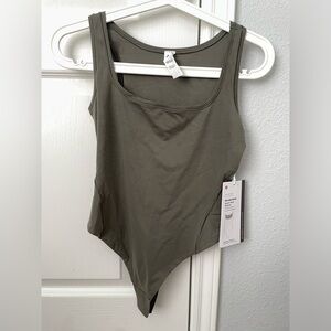 Lululemon Wundermost Ultra-soft Nulu Square-neck Sleeveless Bodysuit